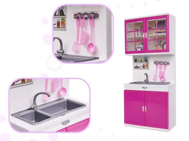 Poppenkeuken 4-modules met LED-effecten