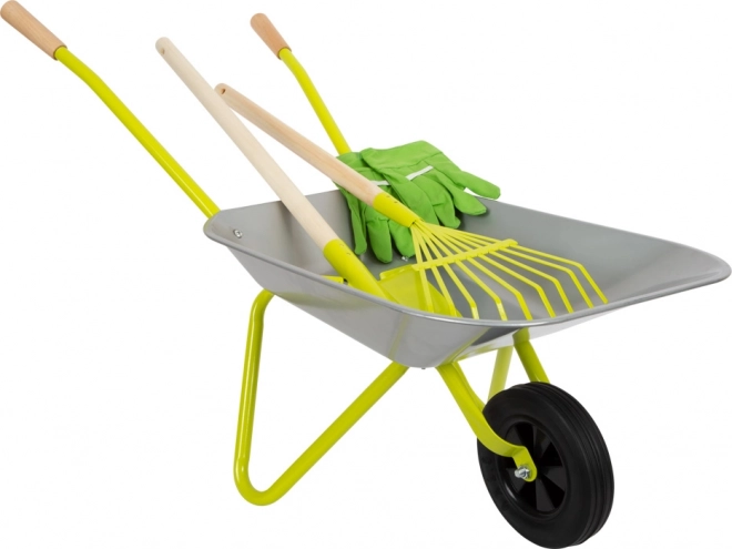 Gardener Set with Wheelbarrow, Tools and Gloves