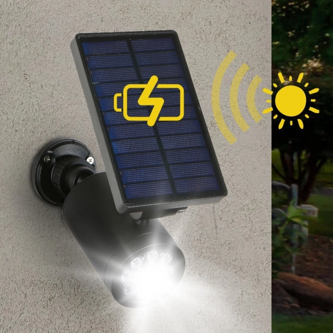 Fausse caméra solaire avec diode clignotante et capteur de mouvement