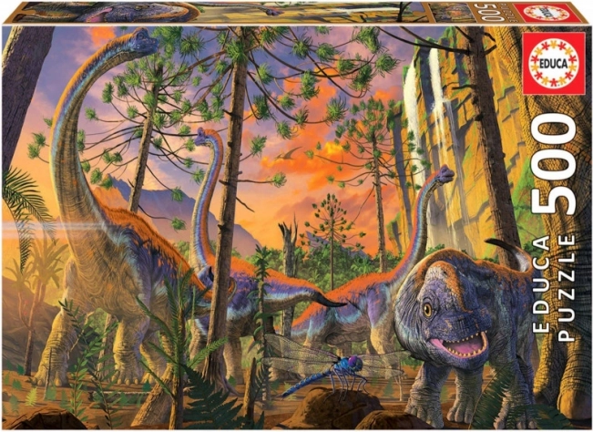 Puzzle EDUCA dino curieux – 500 pièces