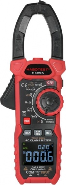 Digitale stroomtangmultimeter Habotest HT208A True RMS
