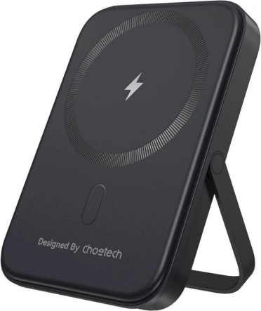 Choetech magnetische powerbank met standaard 5000 mAh, 20W PD (zwart)