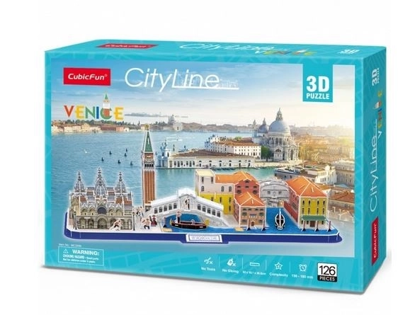 3D puzzel panorama Venetië - 126 stukjes