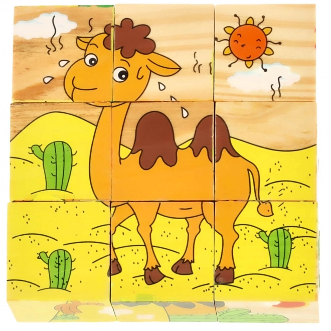 Houten Puzzel Safari 3D