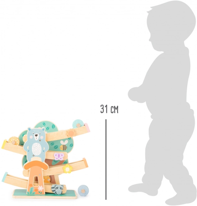 Small Foot Houten spoorbaan in pastelkleuren
