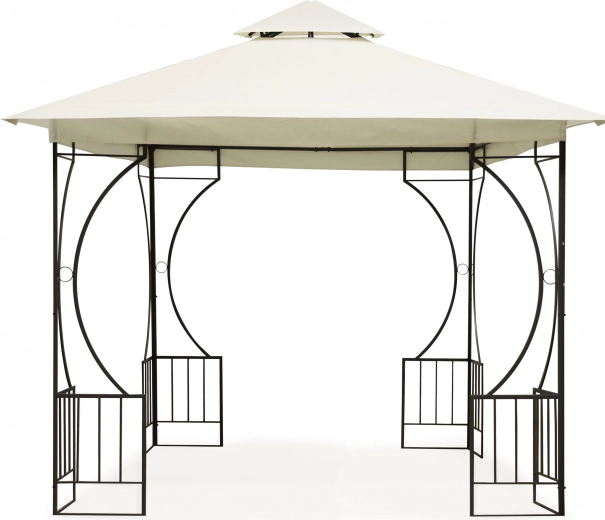 Gartenpavillon 3×3 m mit Seitenwänden und Moskitonetz MultiGarden