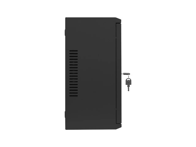 Wandmontierter Rack-Kleiderschrank 19 Zoll 4U+3U 540x200 niedriges Profil Schwarz