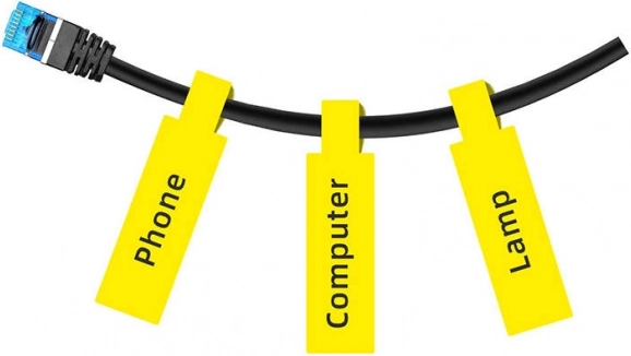 Clear cable labeling
