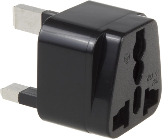 Adaptateur de voyage UE vers UK Maclean MCE154 noir