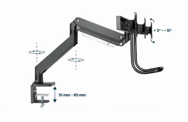 Frame voor 3 monitoren met verstelbare arm