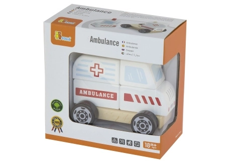 Puzzle en bois - ambulance