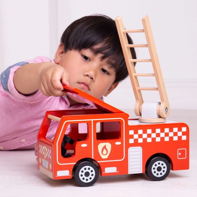 Bigjigs Toys Houten Brandweerauto