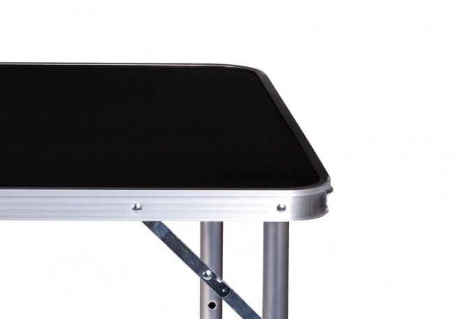 Table de camping pliante camping noir plateau 120 x 60 cm