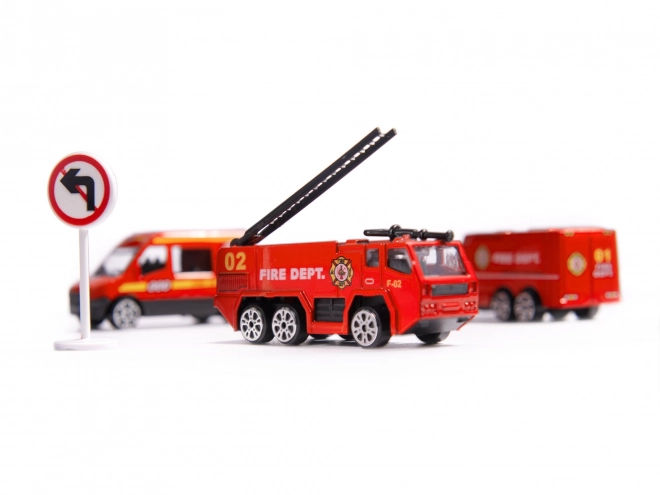Brandweer vrachtvliegtuig met autootjes