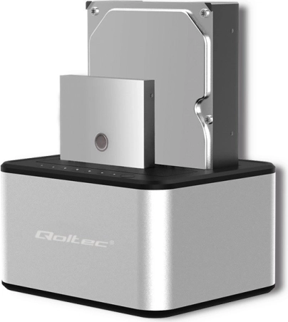 Dockingstation für 2× HDD/SSD 2,5"/3,5" SATA mit USB 3.0 und Offline-Klonen