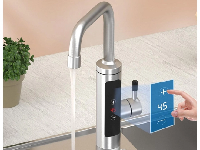 Chauffe-eau électrique instantané avec écran LCD