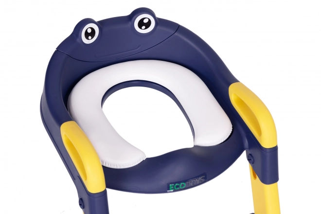 Kinder toiletbril met ladder en trapjes, blauw, ECOTOYS