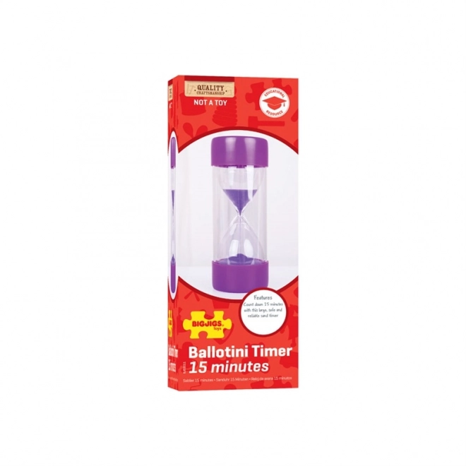 Bigjigs Toys Grote Zandloper 15 minuten
