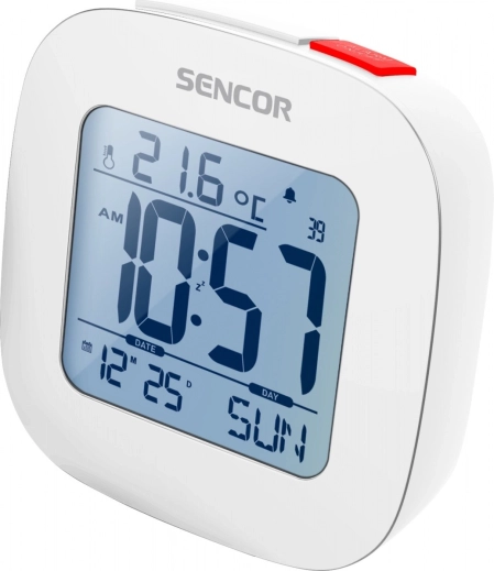 Wekker met thermometer en radiogestuurde klok