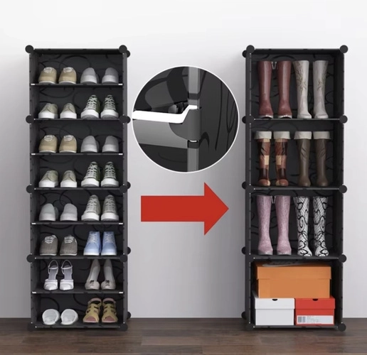 Modulaire schoenenkast - 6 niveaus