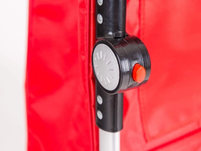 Foldable Shopping Bag with Wheels - Red