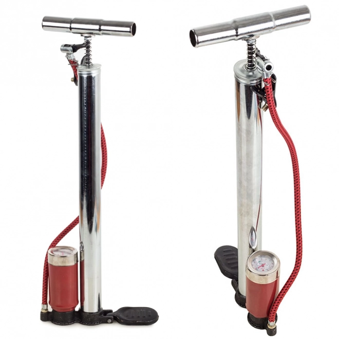 Manual Metal Air Pump with Pressure Gauge