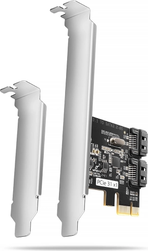 PCIe controller 2× internal SATA 6G with JMB582 chipset SP & LP