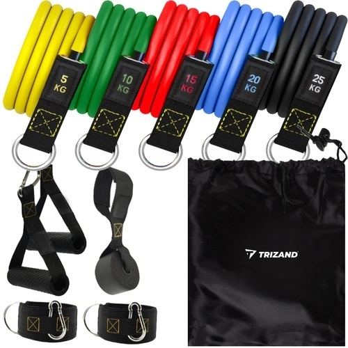 Trainingsrubberset + accessoires Trizand 22716