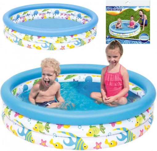Aufblasbares Kinder-Gartenplanschbecken BESTWAY 122 × 25 cm, 140 l
