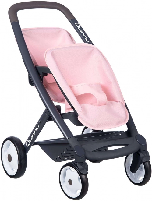 Poppenwagen voor tweelingen Maxi Cosi lichtroze
