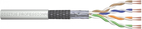 Patch cable Cat. 5e SF/UTP, stranded, AWG 26/7, PVC, 100 m, gray