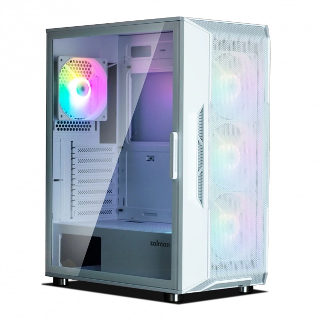 Witte computersysteemkast I3 Neo ATX Mid Tower RGB