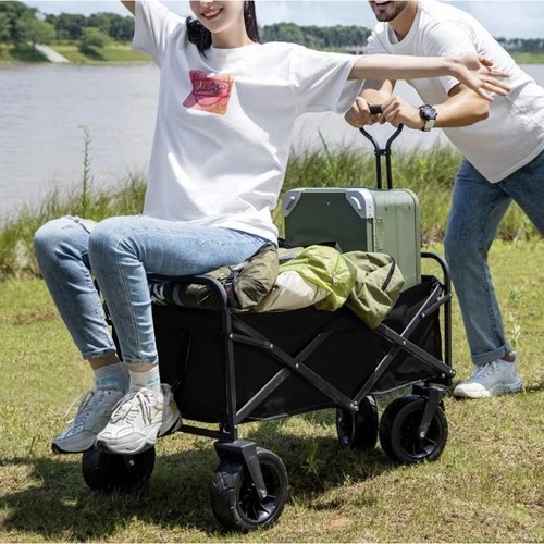 Foldable Transport Cart for Garden and Beach