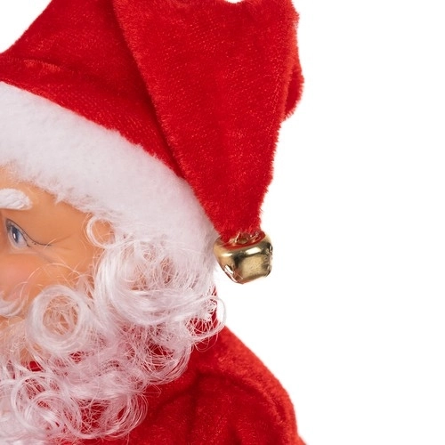 Spelende en zingende Kerstman figuur 30 cm