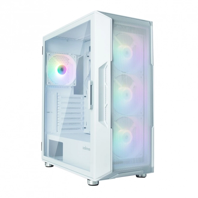 Witte computersysteemkast I3 Neo ATX Mid Tower RGB