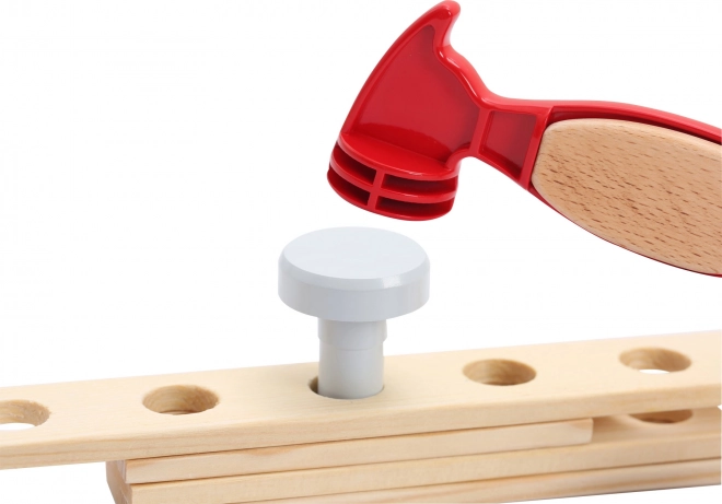 Houten opklapbaar bureau voor kinderen 2in1