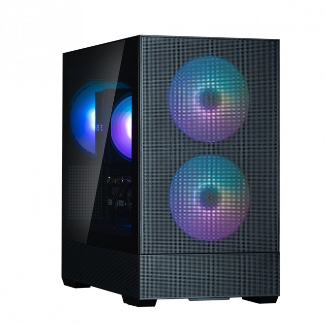 Kast P30 Air mATX Mini Tower met ARGB ventilatoren zwart