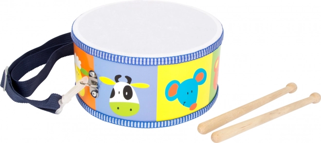 Kleine Voet Houten Muziekinstrumenten Trommel Dieren