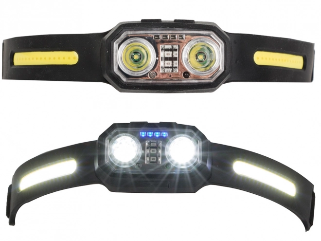 Hoofdlamp met LED-sensor