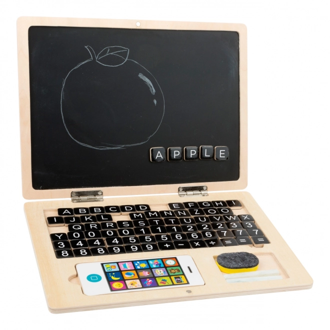 Magnetische houten laptop Small Foot