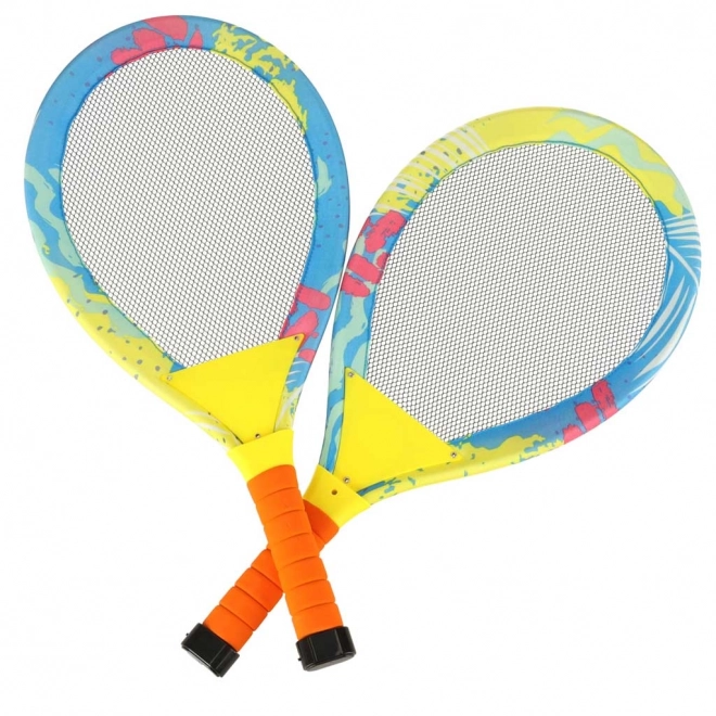 Leuchtende LED-Badmintonschläger mit Federbällen