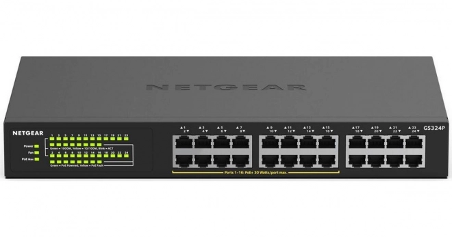 Commutateur Gigabit non géré 24 ports PoE+ GS324P