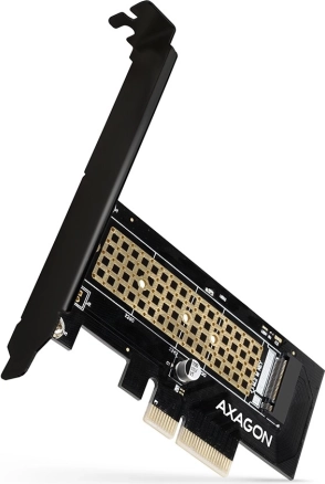AXAGON interner PCIe x4 Adapter für NVMe M.2 SSD (M‑Key), Standard- und Low-Profile