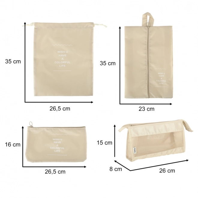 Set van reistasorganizers - 8 stuks