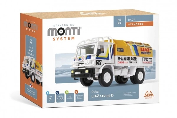 Bouwset Monti Systeem MS 07 Dakar Liaz 1:48 in doos 22x15x6cm