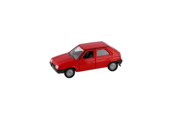 Auto Welly Škoda Favorit métal/plastique 11cm 1:34 roue libre option 4 couleurs boîte 15x7x7cm