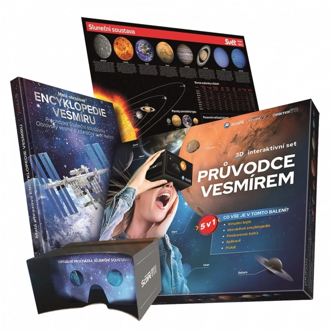 Gids voor de ruimte 5v1 interactieve set 3D in doos 33x26x6cm