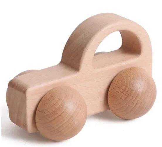 Houten speelgoed vrachtwagen