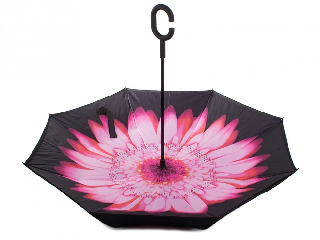 Parapluie inversé pliant avec structure robuste et fils résistants
