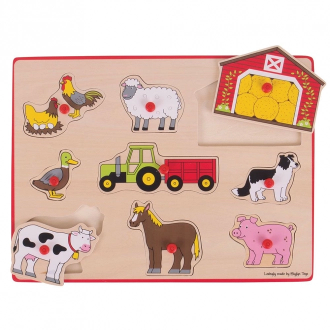 Invoegpuzzel Boerderij Bigjigs Toys